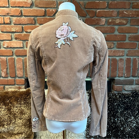 Embroidered Cropped Bolero Cord Jacket - Picture 10 of 10